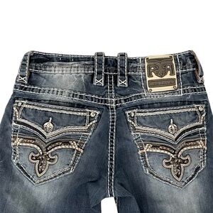 Rock Revival Clem Straight Blue Jeans Mens Size 29 (29x29)